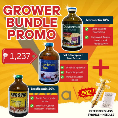 Grower Bundle Pack Davicom Plus + Davermec + Enrovid