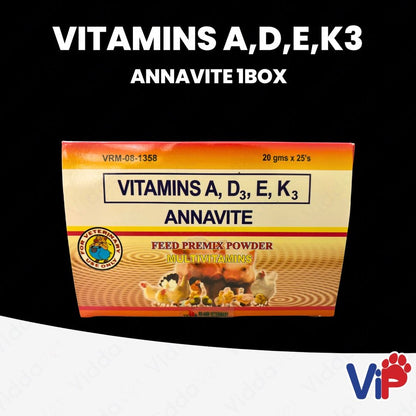 Annavite Vitamins A, D, E, K3 20g 1Box