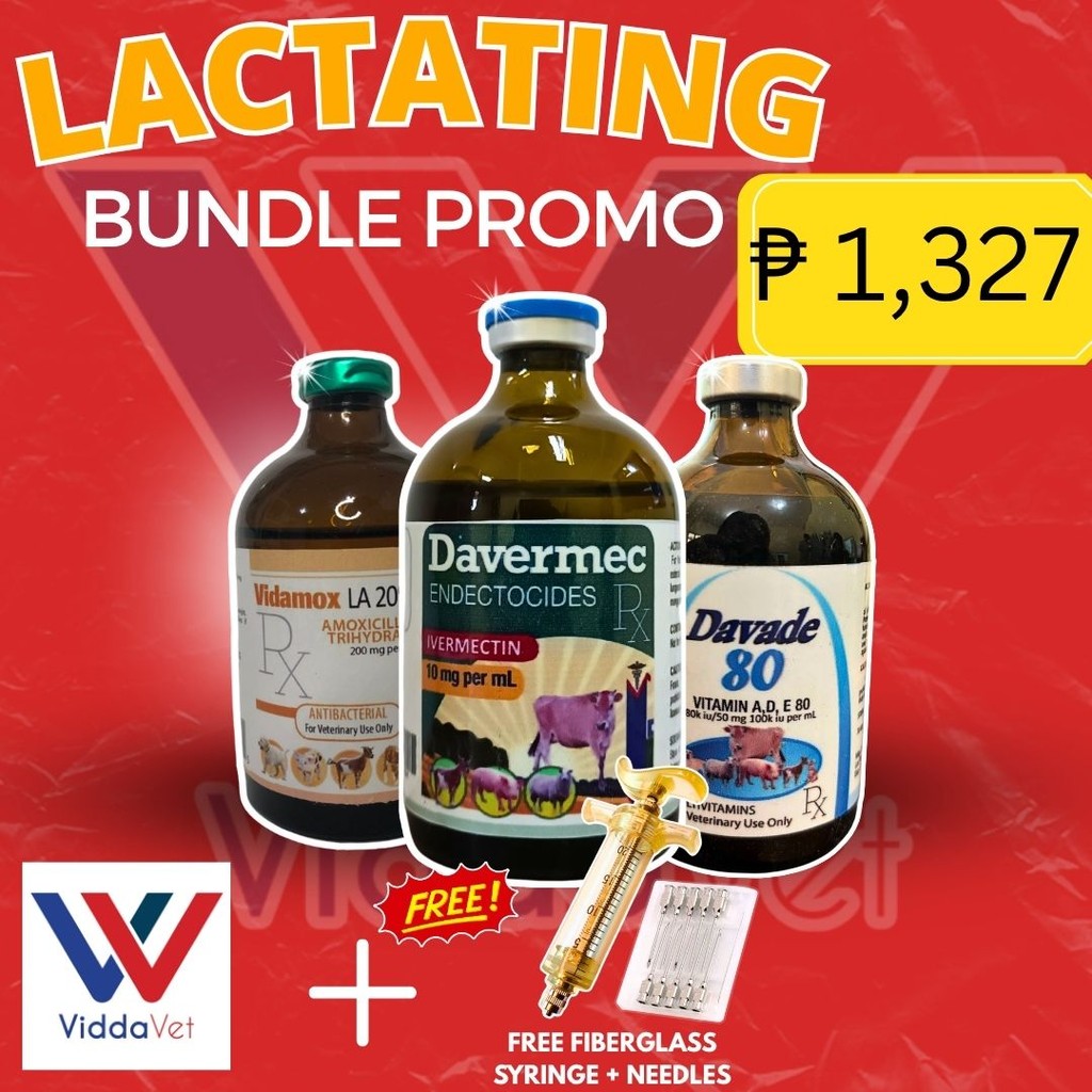 Lactating Bundle Support with Vidamox LA, Davermec & Davade for Pigs