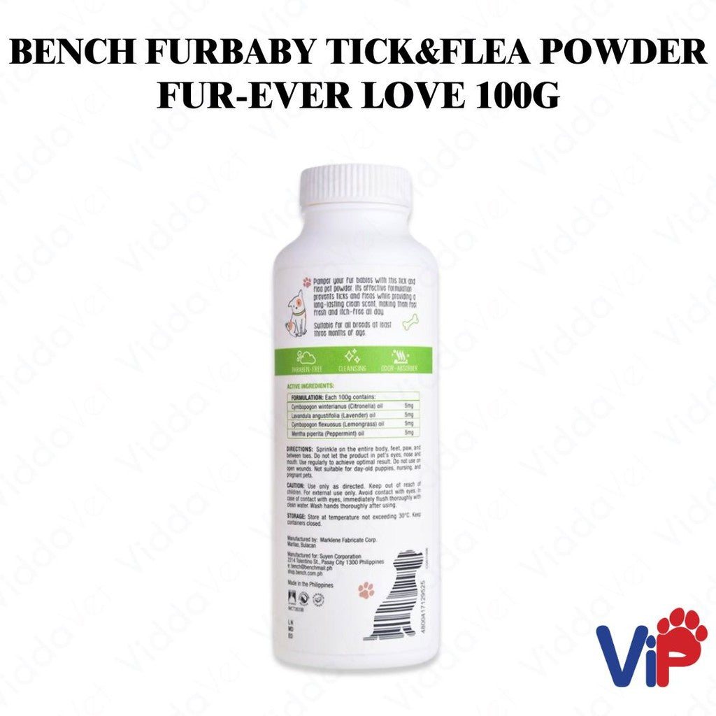 Bench Fur Baby Tick and Flea Powder 100g