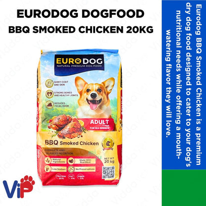 Euro Dog BBQ Smoked Chicken Dog Food 20kg