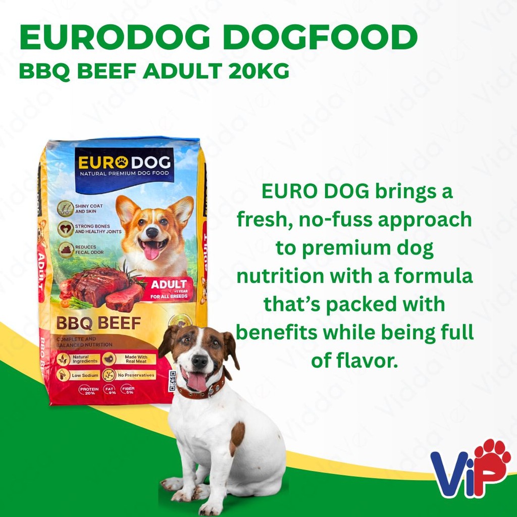 Euro Dog BBQ Beef Adult Dog Food 20kg
