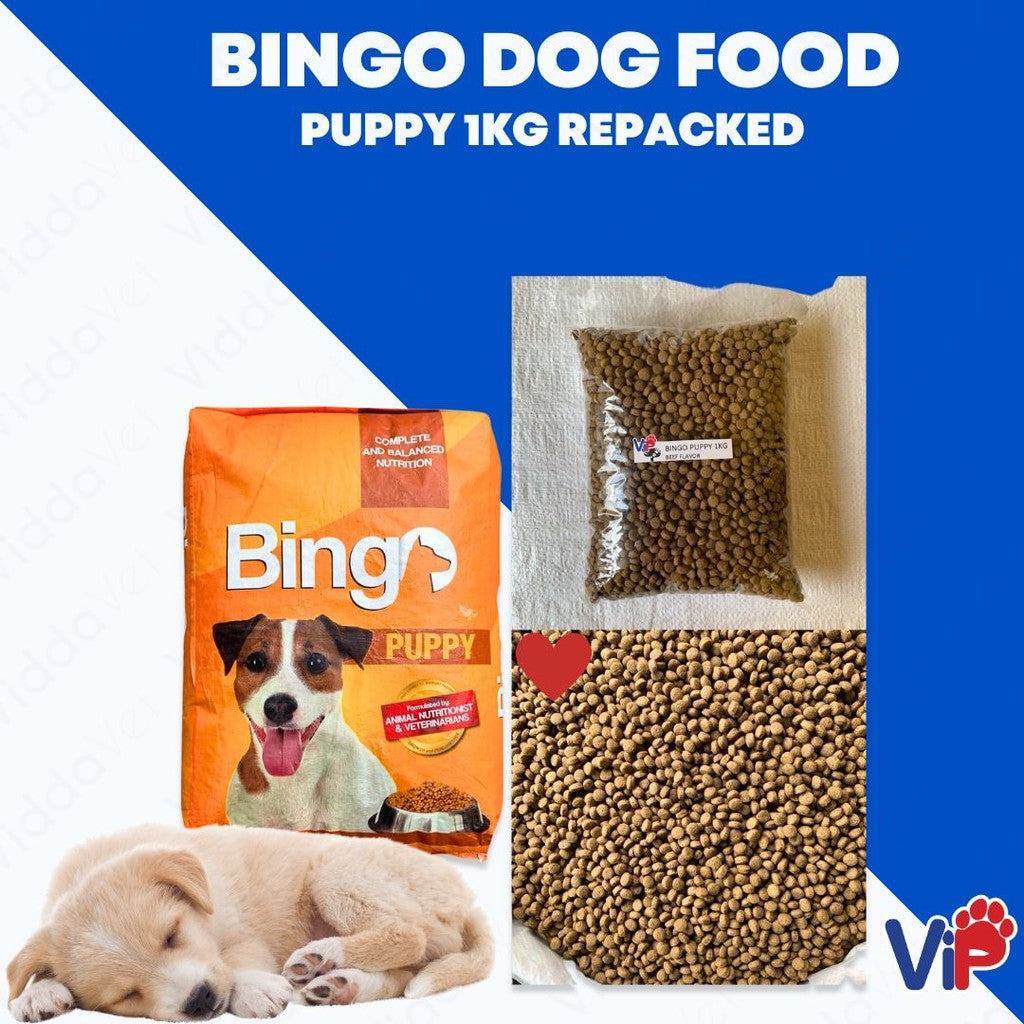 Bingo Dog food Puppy 1kg Repacked