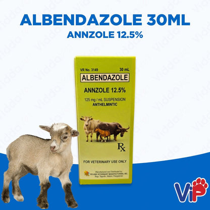 Annzole Albendazole 12.5% Dewormer 30ml