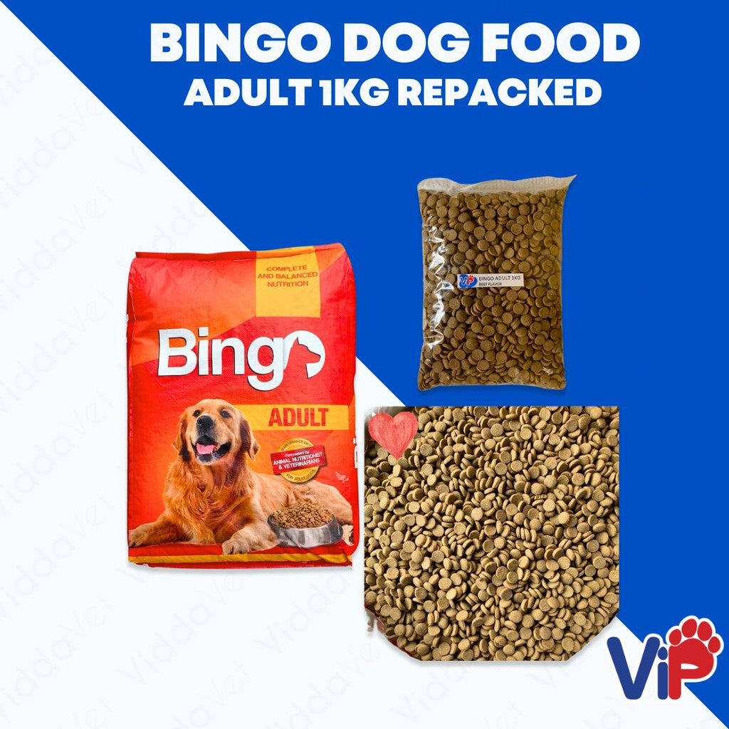 Bingo Dog food Adult 1kg Repacked