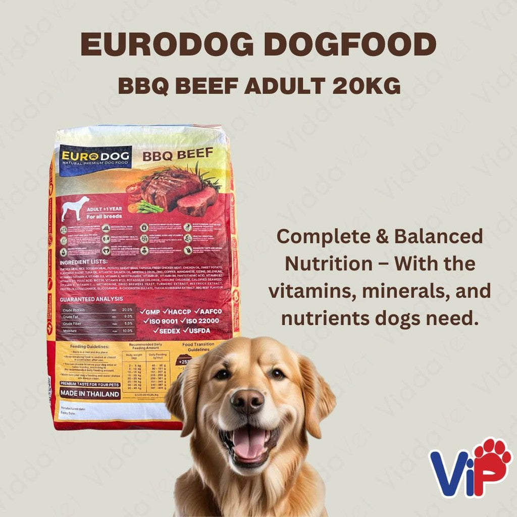 Euro Dog BBQ Beef Adult Dog Food 20kg