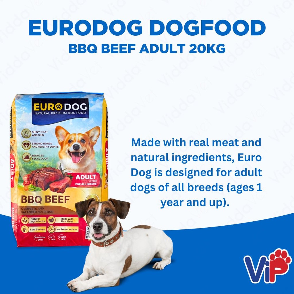 Euro Dog BBQ Beef Adult Dog Food 20kg