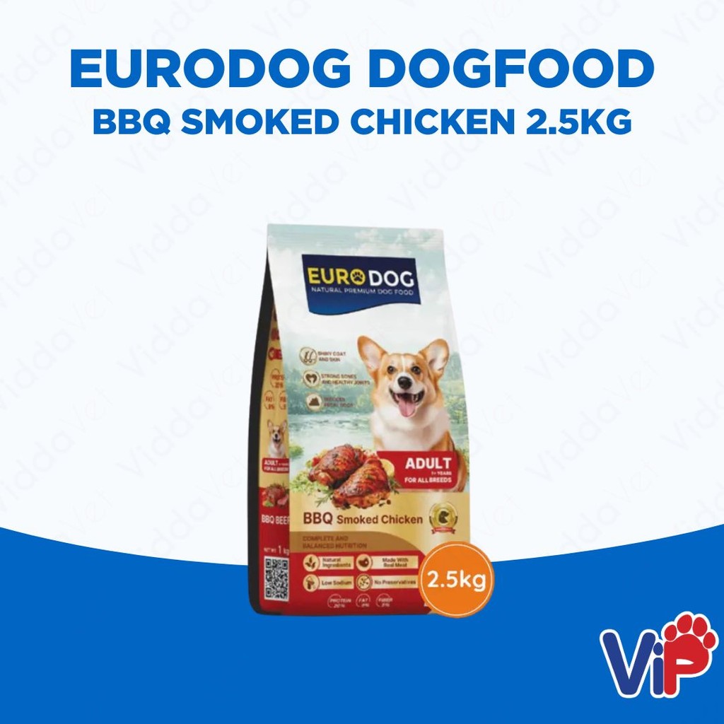 Euro Dog BBQ Smoked Chicken Dog Food 2.5kg