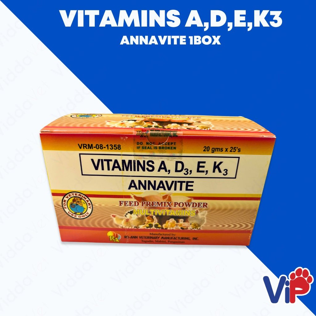 Annavite Vitamins A, D, E, K3 20g 1Box