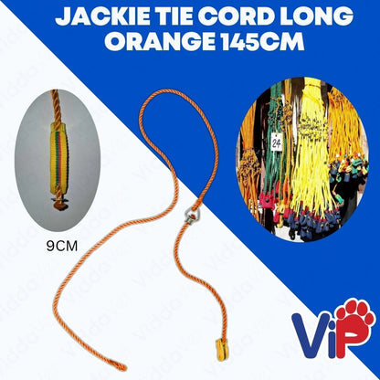 Tie Cord for Gamefowl Rooster Orange 145cm