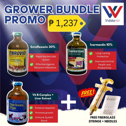 Grower Bundle Pack Davicom Plus + Davermec + Enrovid