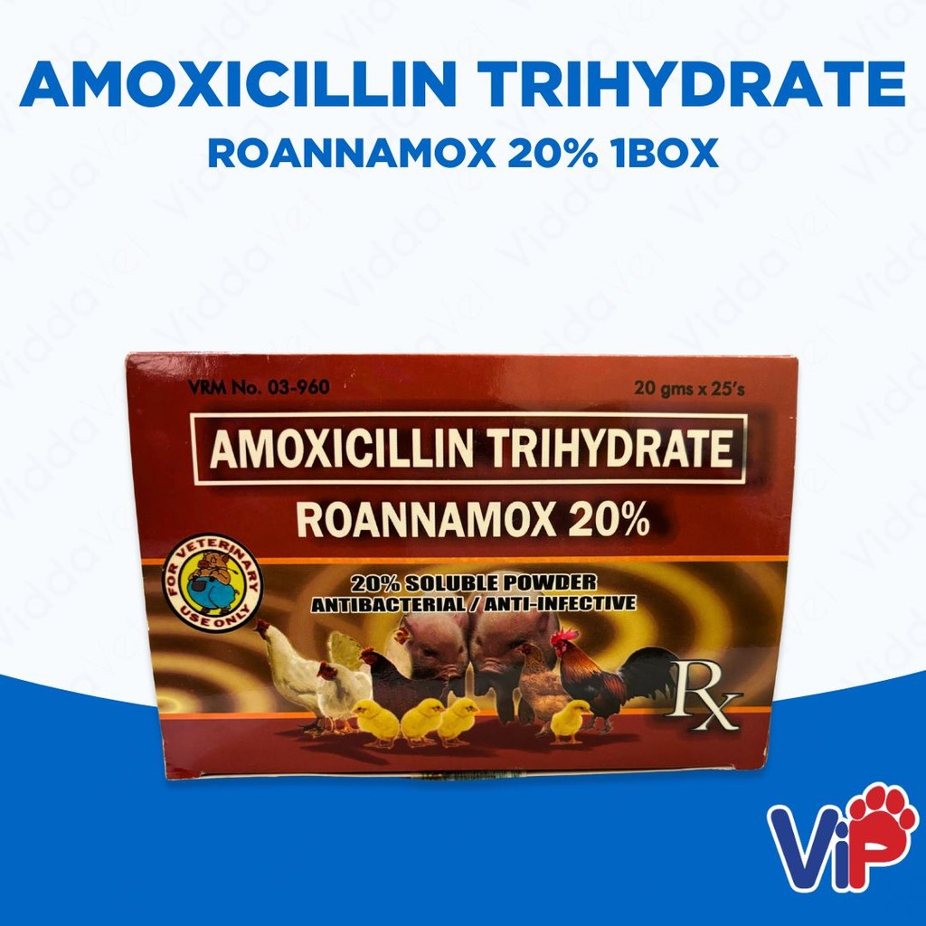Roannamox 20% Amox Trihydrate (1 Box)