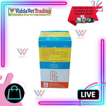 Belman DCM solution for inj 50ml Minerals Dex calcium magnesium horse farm l;ivestock ruminants 50ml