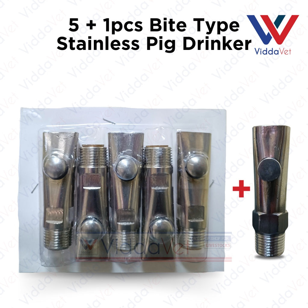 Pig Drinker Stainless Bite Type 5 + 1