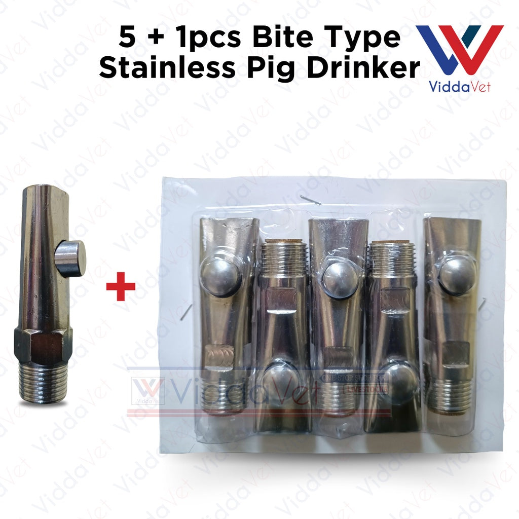 Pig Drinker Stainless Bite Type 5 + 1