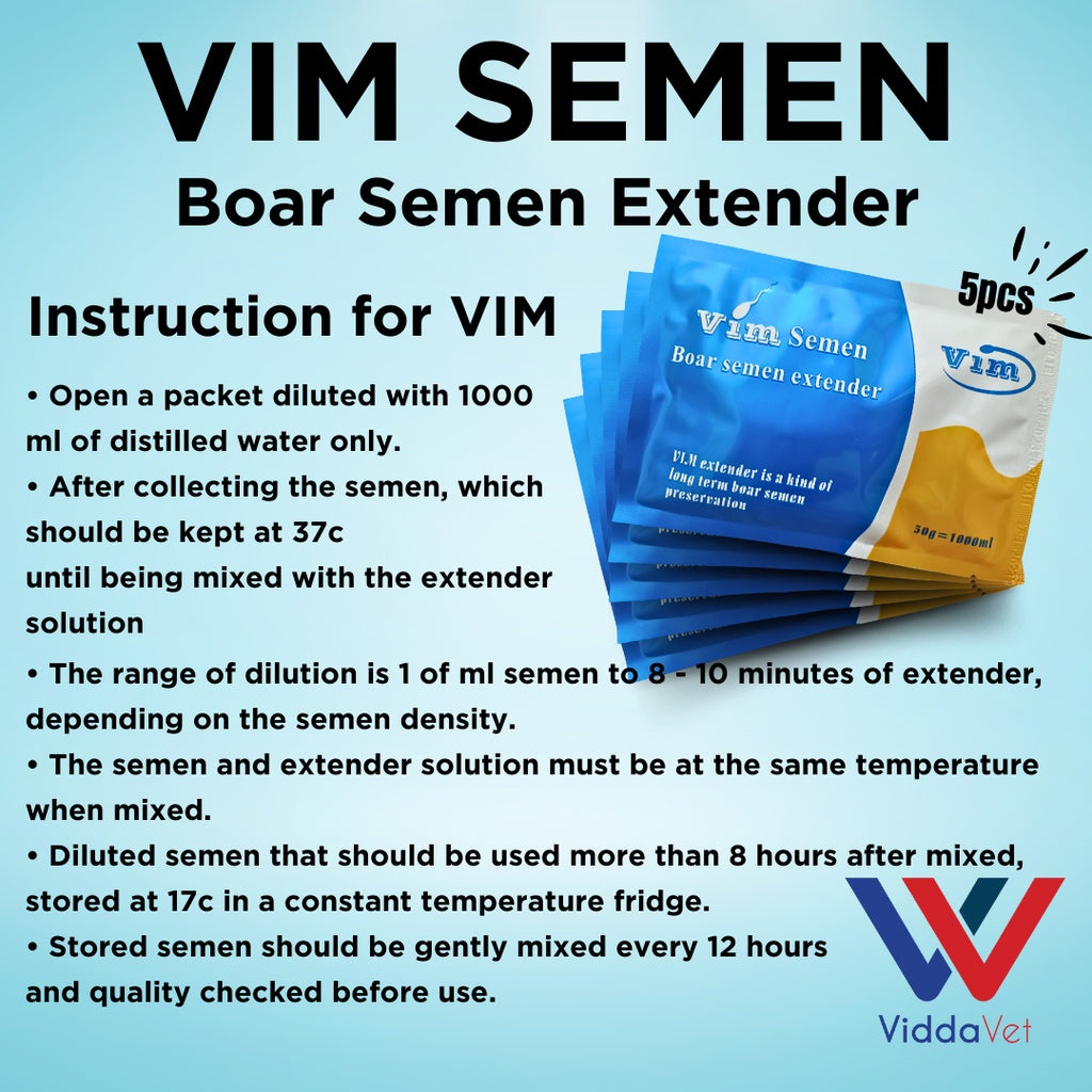 Vim Semen Extender 7 to 10 days 5pcs