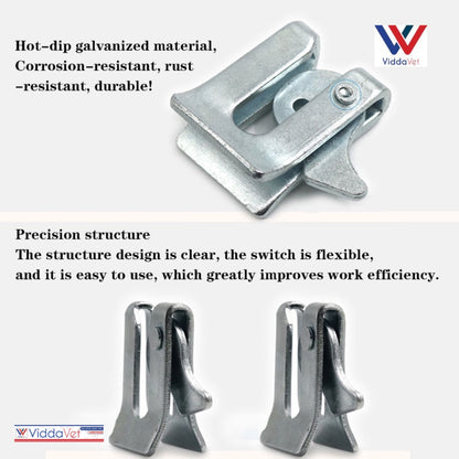 Galvanized Door Lock and Pig Cage Lock with Bar