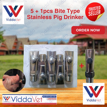 Pig Drinker Stainless Bite Type 5 + 1