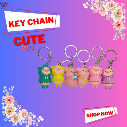 Cute Pig Keychain