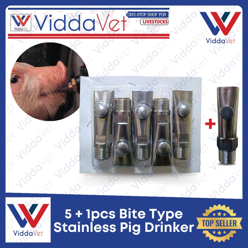 Pig Drinker Stainless Bite Type 5 + 1