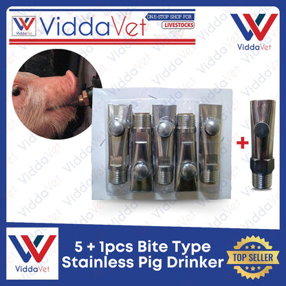 Pig Drinker Stainless Bite Type 5 + 1