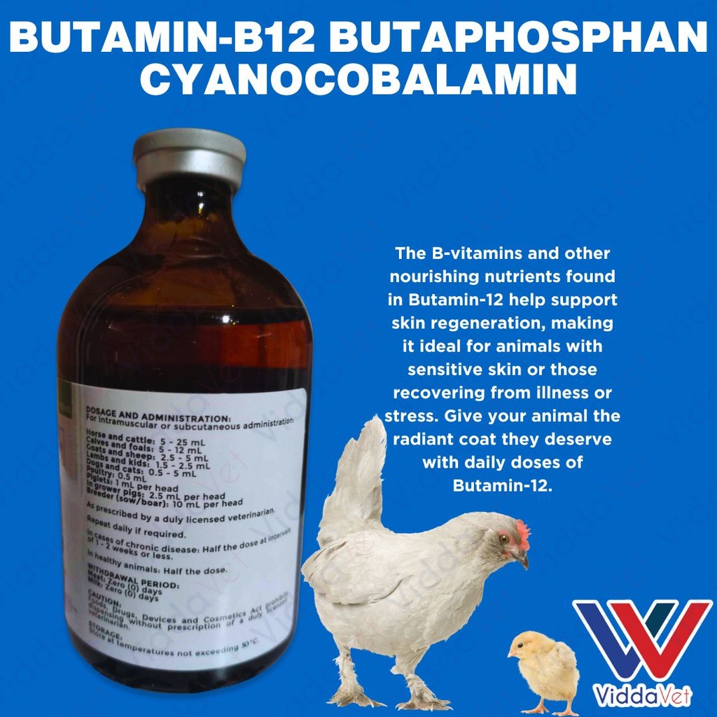 Butamin-B12 Butaphosphan Cyanocobalamin 100mL