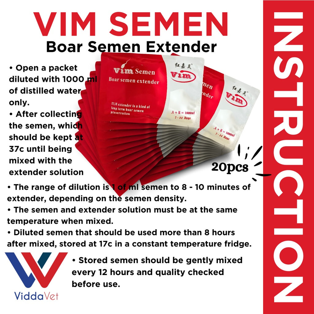 Vim Semen Extender 7 to 14 Days 20pcs