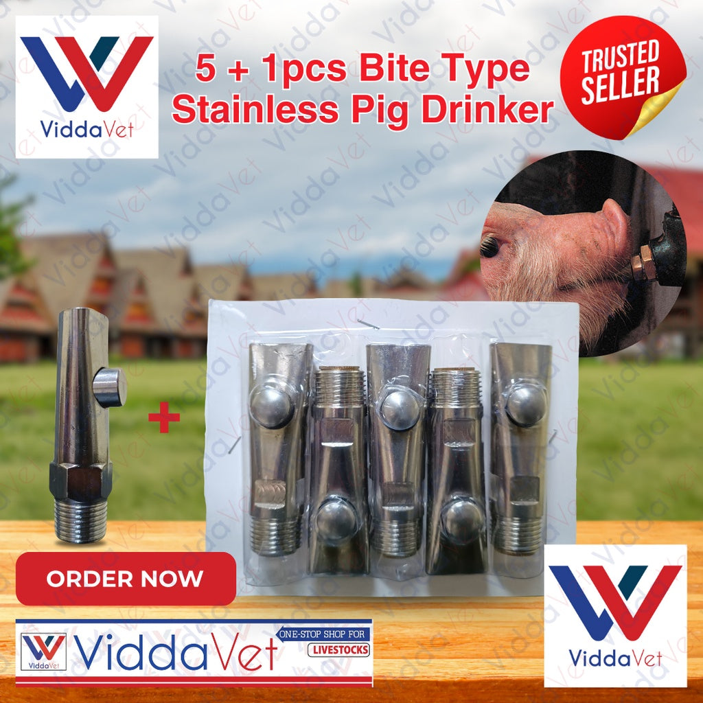 Pig Drinker Stainless Bite Type 5 + 1