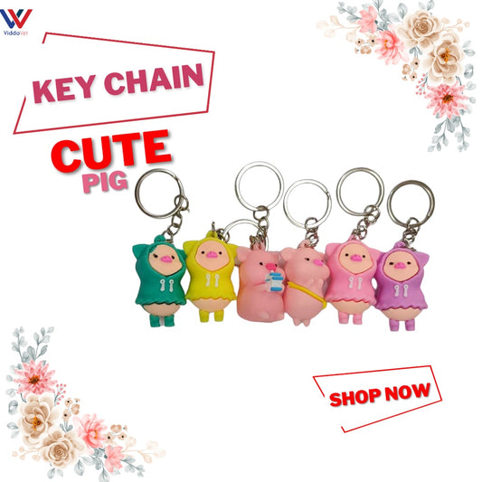 Cute Pig Keychain