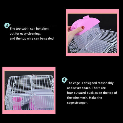 Pet Hamster Cage (Yellow/ Pink/ Blue/ Coffee)