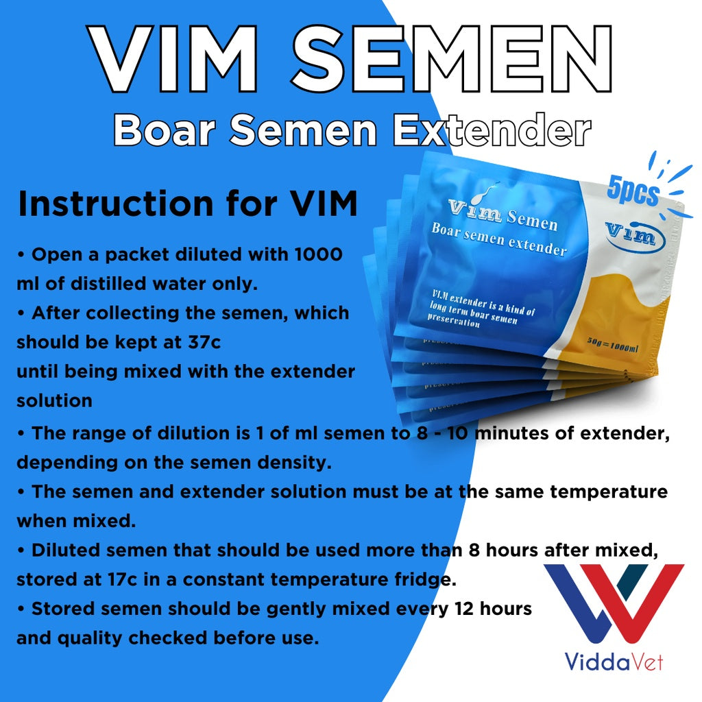 Vim Semen Extender 7 to 10 days 5pcs