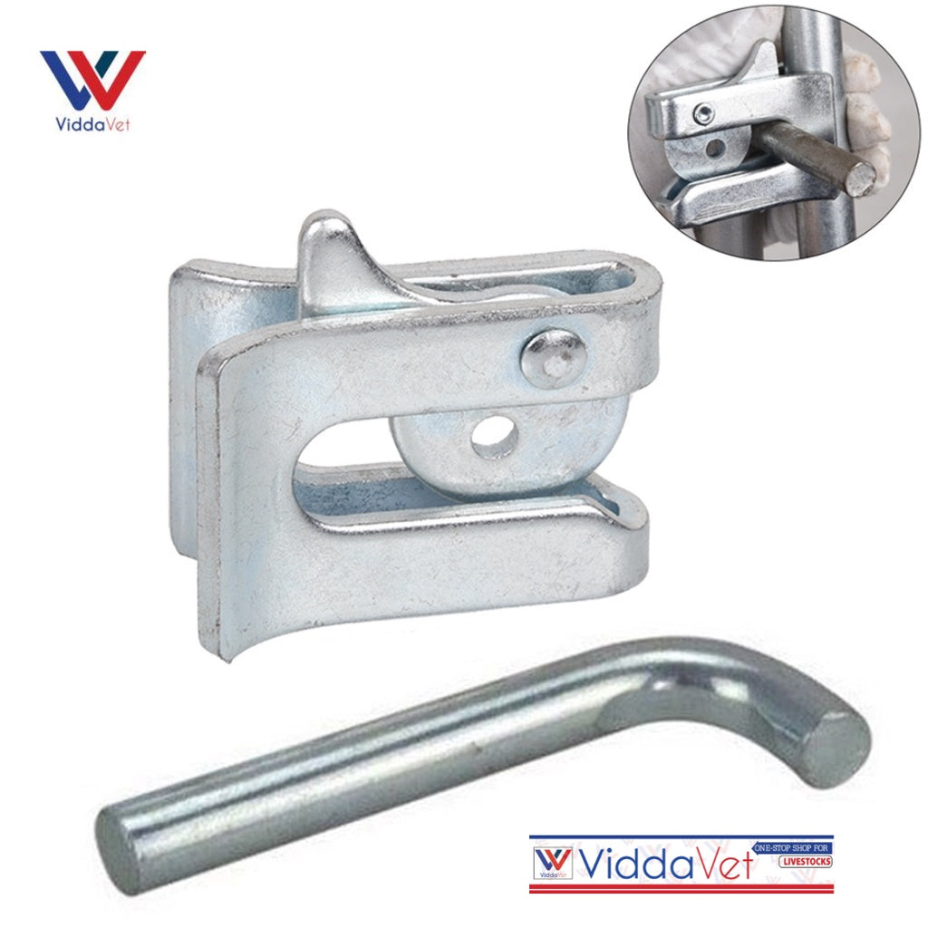 Galvanized Door Lock and Pig Cage Lock with Bar