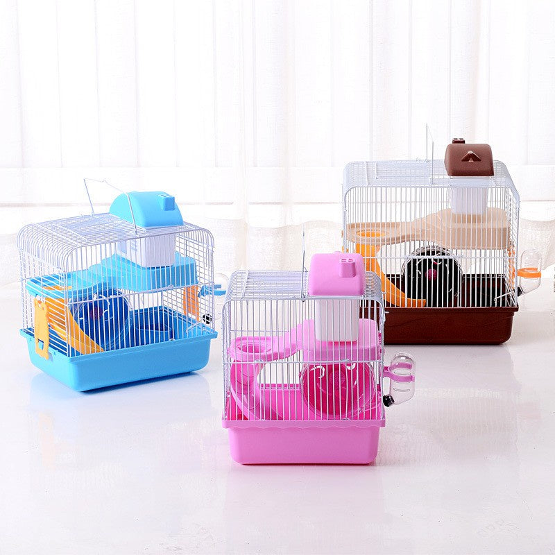 Pet Hamster Cage (Yellow/ Pink/ Blue/ Coffee)