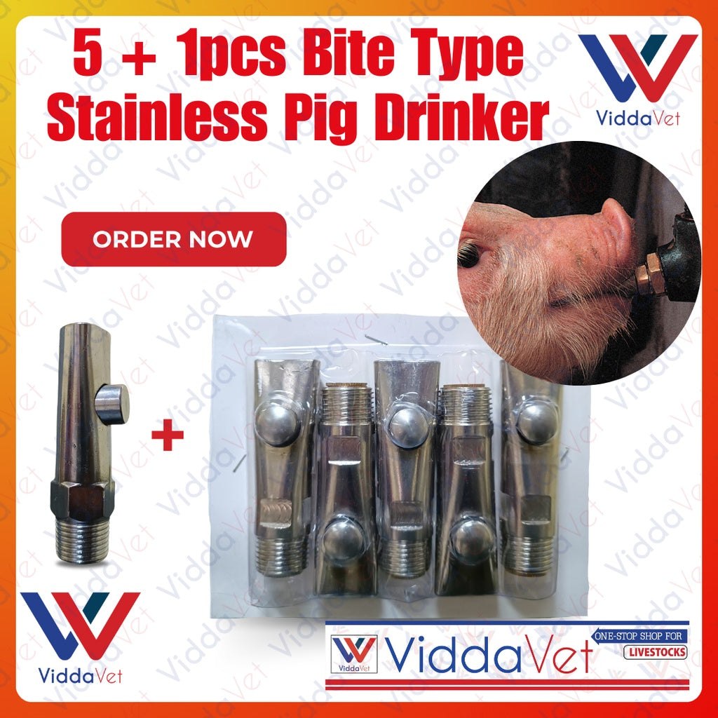 Pig Drinker Stainless Bite Type 5 + 1