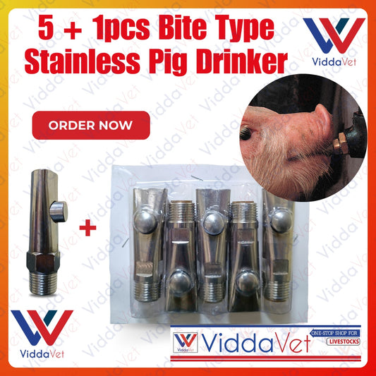 Pig Drinker Stainless Bite Type 5 + 1