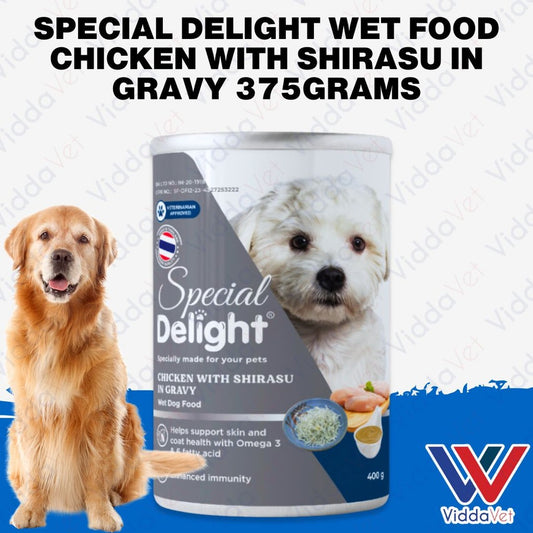Special Delight Wet Food Chicken with Shirasu in Gravy 375g