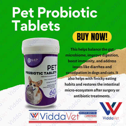 N4P Pet Probiotic 120 Tablets