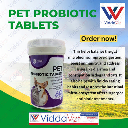 N4P Pet Probiotic 120 Tablets