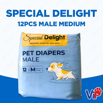 Special Delight Medium Male Pet Diapers 12 pcs