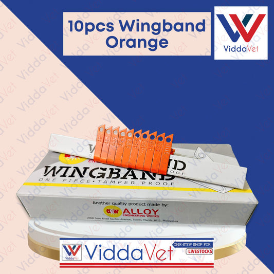 Wing Bands Orange 10pcs