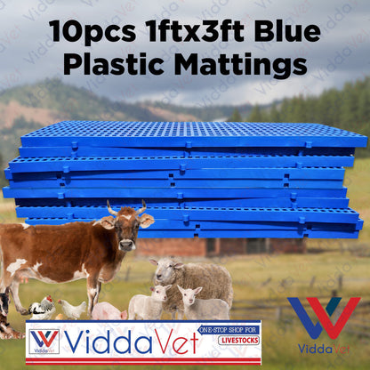 Plastic Mattings Blue 1x3 10pcs