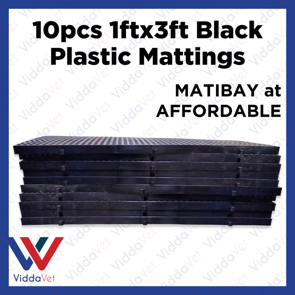 Plastic Mattings Black 1x3 10pcs