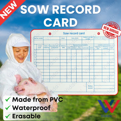 Sow Record Card