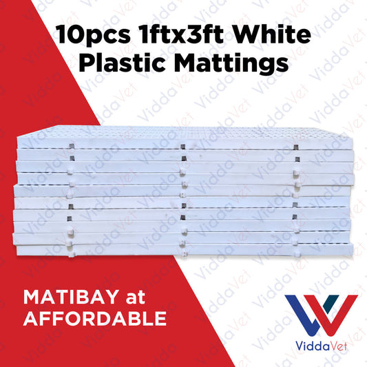 Plastic Mattings White 1x3 10pcs
