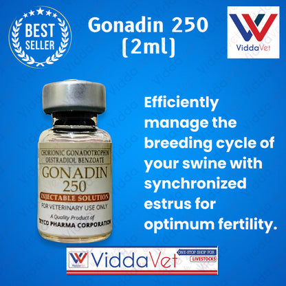 Gonadin 250 (2ml) for Pigs Comprehensive Reproductive Health Solution