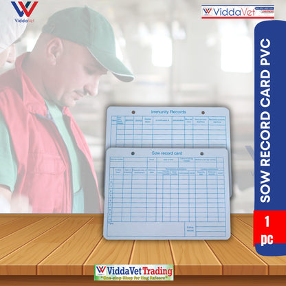 Sow Record Card PVC