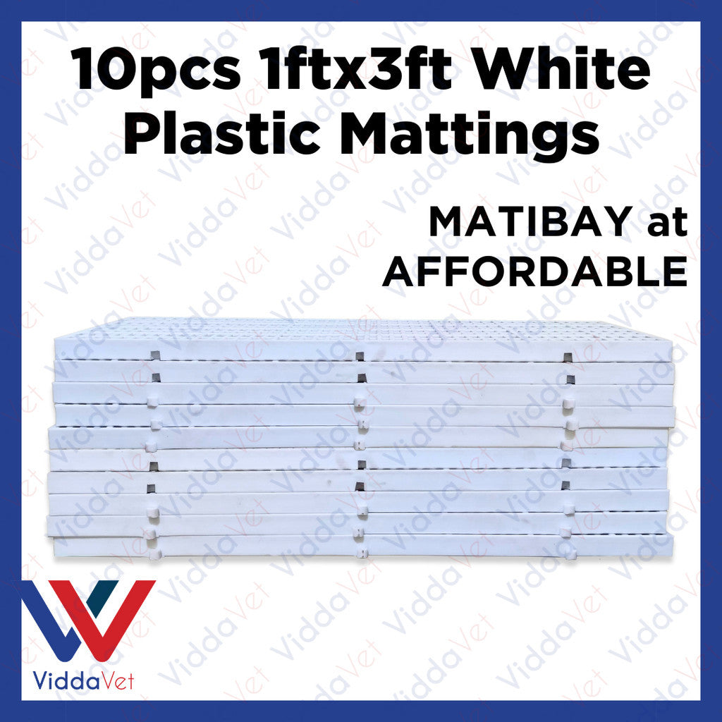 Plastic Mattings White 1x3 10pcs