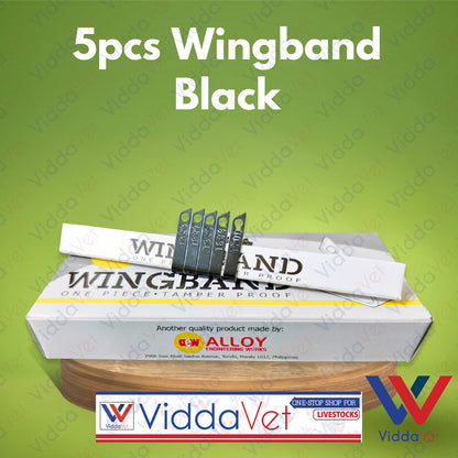 Wing Bands Black 5pcs