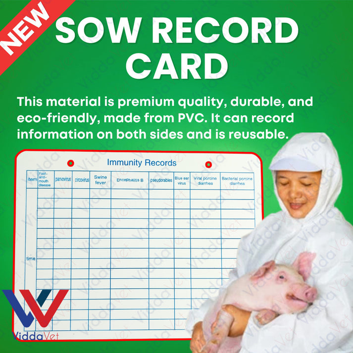 Sow Card.pdf Sow Record Card 15pcs - Professional Swine Management Tool | Viddavet ...