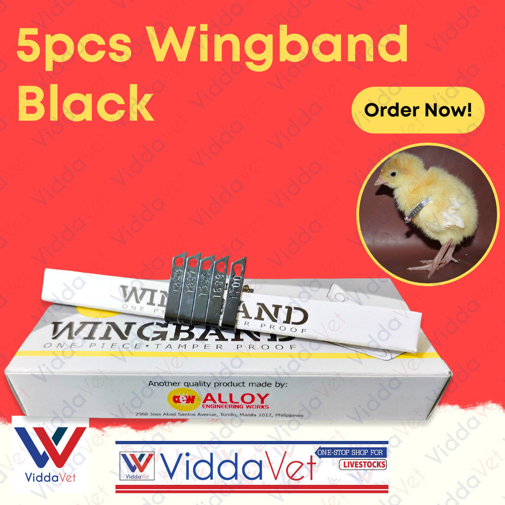 Wing Bands Black 5pcs